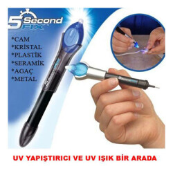 5 Second Fix Kristal Cam Yapıştırıcı ve UV Işık - 1