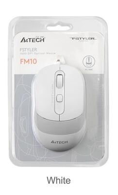 A4 Tech Fm10 Usb Fstyler Beyaz Optik 1600 Dpı Mouse - 1