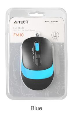 A4 Tech Fm10 Usb Fstyler Mavi Optik 1600 Dpı Mouse - 1