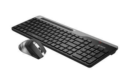 A4 Tech Fstyler FB2535C Gri Bluetooth+2.4G Nano Fn Multimedya Klavye Şarjlı Mouse Set - 2