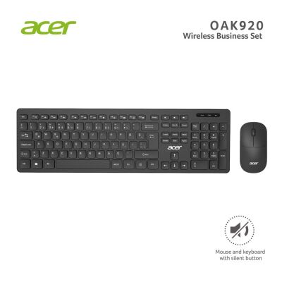 Acer OAK-920 Siyah Kablosuz Sessiz Tuşlu 2.4 Ghz Klavye Moue Set ( Mouse 1200Dpı) - 1