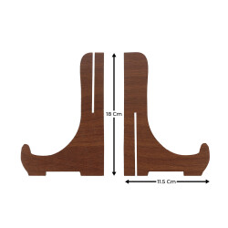 Ahşap 18 cm Teşhir Ayağı - Ceviz - 2