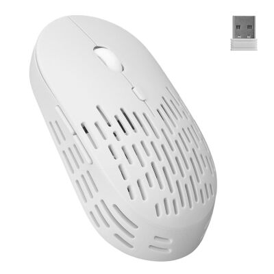 Altec Lansing ALBM7422 Beyaz 2.4GHz Şarj Edilebilir Tek Renkli 1600DPI Optik Kablosuz Mouse - 2