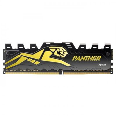 Apacer Panther AH4U08G32C28Y7GAA-1 8GB (1x8GB) DDR4 3200MHz CL16 Black-Gold Gaming Ram - 1