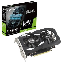 Asus Dual GeForce RTX 3050 OC DUAL-RTX3050-O6G NVIDIA 6GB GDDR6 96Bit DX12 Gaming Ekran Kartı - 1