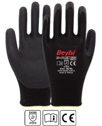 Beybi B-FLEX120 9Beden 12li Micro Köpük Nitril Eldiven (4131X) - 1