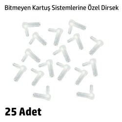 Bitmeyen Kartuş Sistemleri için Özel Hortum Dirseği 25 Adet - 1