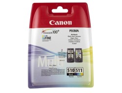 Canon PG-510 CL-511 Photo Value Kağıt Hediyeli 2 li Mürekkep Kartuş - 1