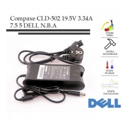 Compaxe CLD-502 65W 19.5V-3.34A 7.4-5.0 Dell Notebook Adaptörü - 1