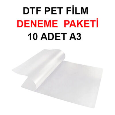 Deneme Paketi A3 DTF Pet Film - 10 adet - 1