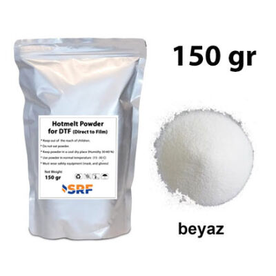 DTF Poliüretan Beyaz Transfer Baskı Tozu 150 Gr - 1