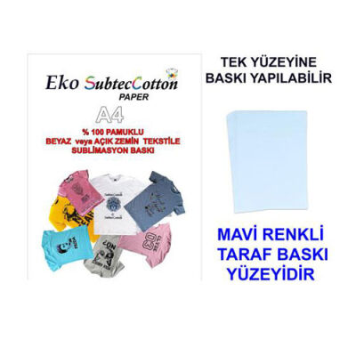 Eko.SubtecCotton Transfer Baskı Kağıdı (10 adet A4) - 3