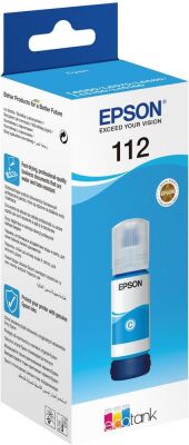 Epson T06C2 (112) Cyan Mavi Şişe Mürekkep C13T06C24A - 1