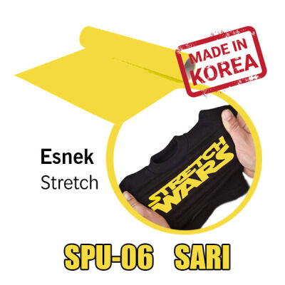 Esnek (Stretch) Sarı Flex / 51 cm x 1 metre - 1