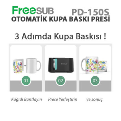 Freesub Otomatik Kupa Baskı Presi - 2