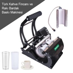 Freesub Türk Kahve Fincanı ve Rakı Bardağı Baskı Makinesi - 1