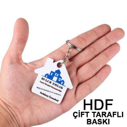 HDF Çift Taraflı Anahtarlık - Ev - 3