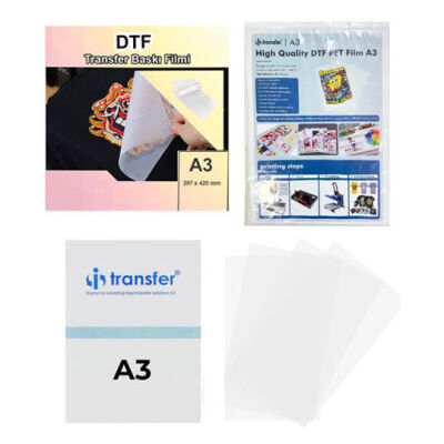 İ Transfer A3 DTF Pet Film - 100 adet - 1