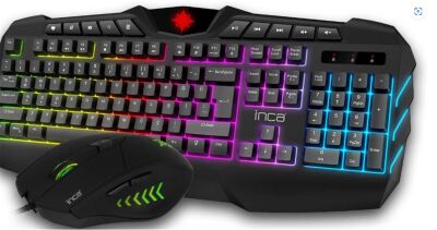 INCA IKG-313 RUTHLESS RAINBOW EFECT GAMING SET - 1