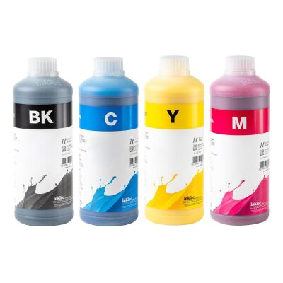 InkTec Hp Uyumlu 1LTx4 Renk Set Pigment Mürekkep (H5970-5971) - 1