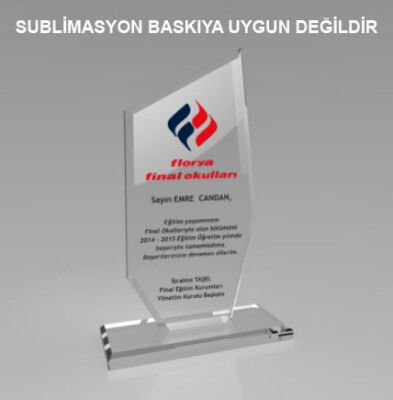 Kaplamasız Kristal Plaket 1002 - 1