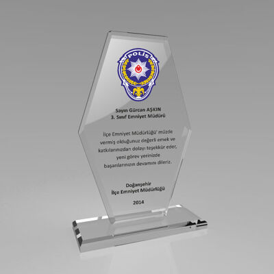 Kaplamasız Kristal Plaket 1005 - 2