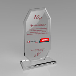 Kaplamasız Kristal Plaket 1008 - 2