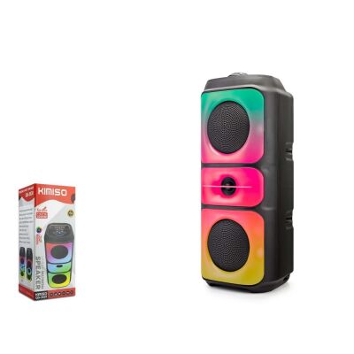 Kımıso QS3629 Bluetooth Speaker RGB (BT, USB, FM, MIC girişi, TWS, düğmeli,) - 1