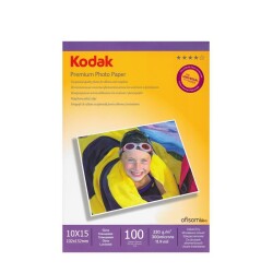 Kodak Premium Glossy,Parlak 10x15 230Gr/m² Fotoğraf Kağıdı 100 Yaprak 