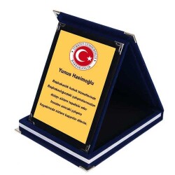 Lacivert Kadife Albüm Plaket - 7