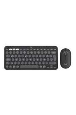 Logitech 920-012245 Grafit Pebble 2 Combo Çoklu Sessiz Kablosuz Türkçe Q Klavye Mouse Seti - 1