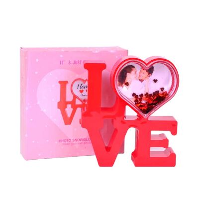 Love Tasarımlı Led Işıklı Kar Küresi - 3