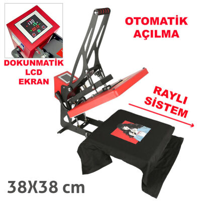 Otomatik Transfer Baskı Presi 38x38 cm - 1