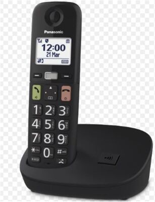 Panasonic KX-TGU110 Siyah Telsiz Dect Telefon - 1