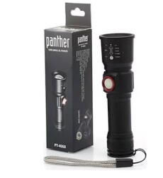 Panther PT-4060 LED Şarjlı Metal El Feneri - 1