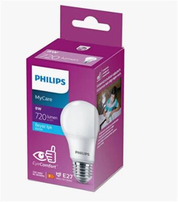 Philips Ledbulb 720 lumen 8w 6500k Led Beyaz E27 220-240w - 1