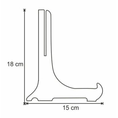 Plastik 18 cm Teşhir Ayağı No:4 - 2