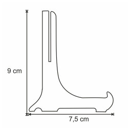 Plastik 9 cm Teşhir Ayağı No :1 - 2