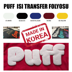 PUFF Beyaz Flex Tekstil Folyosu / 51 cm x 1 metre - 2