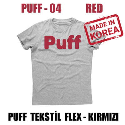 PUFF Kırmızı Flex Tekstil Folyosu / 51 cm x 1 metre - 1