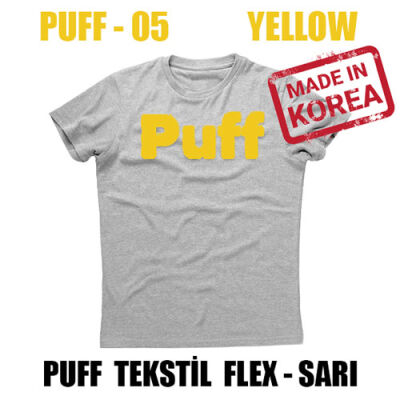 PUFF Sarı Flex Tekstil Folyosu / 51 cm x 1 metre - 1