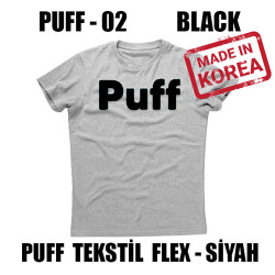 PUFF Siyah Flex Tekstil Folyosu / 51 cm x 1 metre - 1