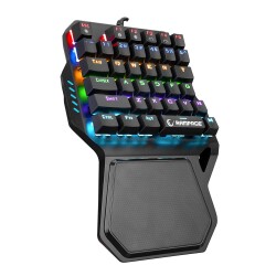 Rampage KB-R77 PALM USB Rainbow Backlight Blue Switch Mekanik 36 Tuşlu Mini Gaming Oy Klavyesi - 1