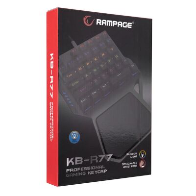 Rampage KB-R77 PALM USB Rainbow Backlight Blue Switch Mekanik 36 Tuşlu Mini Gaming Oy Klavyesi - 2