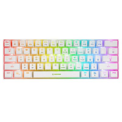 Rampage KB-RX63 B-ATOM Beyaz Bluetooth RGB Backlight RED SWITCH Mekanik Q 63 Tuşlu Oyuncu Klavyesi - 2