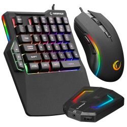 Rampage KM-R92 CHEAT-X USB Mini Klavye+Mouse+Switch Combo Gaming Oyuncu Klavye Mouse Set - 1