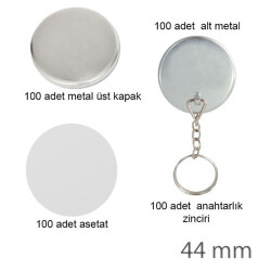 Rozet Anahtarlık 44 mm (100 adet) - 2