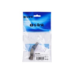 S-link SL-KS92 Pensesiz Kolay Bağlantı CAT6 Metal STP Jack - 1