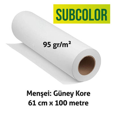 Subcolor Rulo Sublimasyon Sert Zemin Kağıdı 61cmx100m - 1