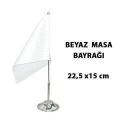 Sublimasyon Beyaz Masa Bayrağı - 3